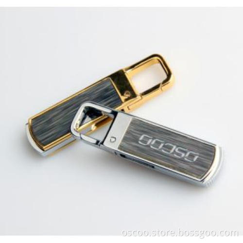 pure metal usb flash drive, swivel style